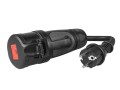 Green Cell Przejściówka Adapter Siłowy Czerwony CEE 16A 400V 5P do Gniazda Schuko 230V - 2438391