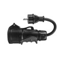 Green Cell Przejściówka Adapter Siłowy Czerwony CEE 16A 400V 5P do Gniazda Schuko 230V - 2438388
