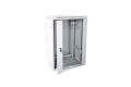 Szafa sieciowa wisząca 19" 15U rack 600x600, drzwi szyba, szary, dzielona, złożona, 60kg - 2440684