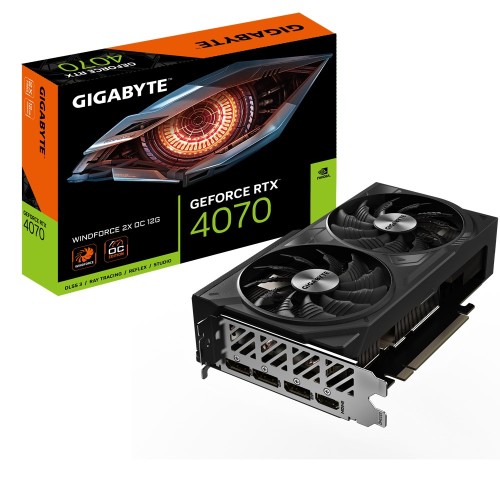 Karta graficzna Gigabyte GeForce RTX 4070 WINDFORCE 2X OC 12GB GDDR6X DLSS 3 - 1979835