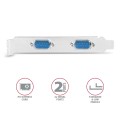 Axagon PCEA-S2N adapter Wewnętrzny RS-232 - 2438671