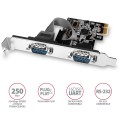Axagon PCEA-S2N adapter Wewnętrzny RS-232 - 2438672