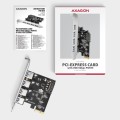 Axagon PCEU-430RS adapter Wewnętrzny USB 3.2 Gen 1 (3.1 Gen 1) - 2429034