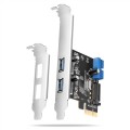 Axagon PCEU-232RS adapter Wewnętrzny USB 3.2 Gen 1 (3.1 Gen 1) - 2438683