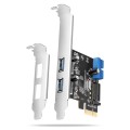 Axagon PCEU-232RS adapter Wewnętrzny USB 3.2 Gen 1 (3.1 Gen 1) - 2438677