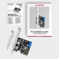 Axagon PCEU-232RS adapter Wewnętrzny USB 3.2 Gen 1 (3.1 Gen 1) - 2438681