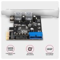 Axagon PCEU-232RS adapter Wewnętrzny USB 3.2 Gen 1 (3.1 Gen 1) - 2438680