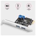 Axagon PCEU-232RS adapter Wewnętrzny USB 3.2 Gen 1 (3.1 Gen 1) - 2438678