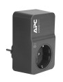 APC PM1WB-GR ochrona przeciwprzepięciowa Czarny 1 x gniazdo sieciowe 230 V - 2429407
