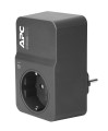 APC PM1WB-GR ochrona przeciwprzepięciowa Czarny 1 x gniazdo sieciowe 230 V - 2429409