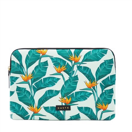 Casyx | SLVS-000008 | Casyx na MacBooka | Pasuje do rozmiaru 13 "/14 " | Rękaw | Rajskie ptaki | Nieprzemakalny - 2429703
