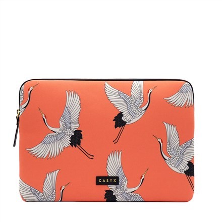 Casyx | SLVS-000006 | Casyx na MacBooka | Pasuje do rozmiaru 13 "/14 " | Rękaw | Żurawie koralowe | Nieprzemakalny - 2429705