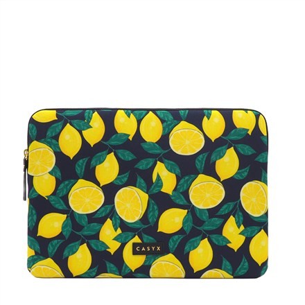Casyx | SLVS-000002 | Casyx na MacBooka | Pasuje do rozmiaru 13 "/14 " | Rękaw | Cytryny o północy | Nieprzemakalny - 2429704