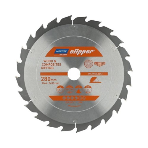 NORTON PIŁA TARCZOWA 280mm x 30mm x 24z DREWNO I KOMPOZYTY ATB (3,2 / 2,2) - 2432158