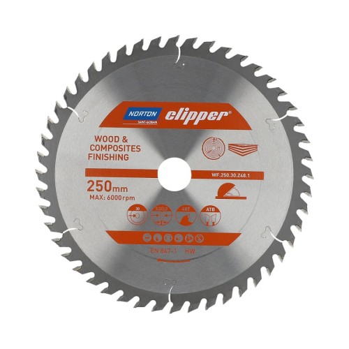 NORTON PIŁA TARCZOWA 250mm x 30mm x 48z DREWNO I KOMPOZYTY ATB (3,2 / 2,2) - 2432162