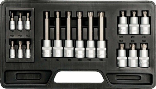 Yato YT-7751 klucz nasadowy Zestaw kluczy nasadowych 18 szt. - 2251763