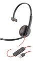 Słuchawki z mikrofonem Poly Blackwire C3210 USB-A Black Headset (Bulk) - 2440102