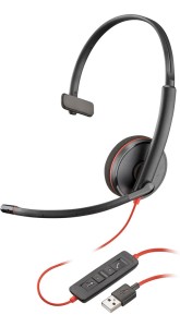 Słuchawki z mikrofonem Poly Blackwire C3210 USB-A Black Headset (Bulk)