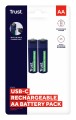 Baterie AA Trust USB-C RECHARGEABLE BATTERIES 2P - 2442666