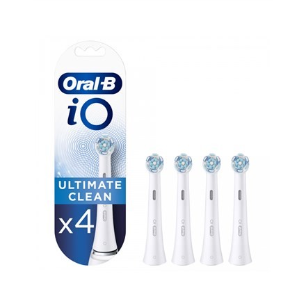 Oral-B | Wymiana szczoteczki do zębów | iO Najwyższy poziom czystości | Głowy | Dla dorosłych | Liczba główek szczoteczki w zestawie: 4 | Liczba trybów szczotkowania zębów Nie dotyczy | Biały - 2425285
