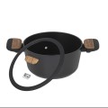 Resto Kitchenware Mon 2,6 l Okrągły Czarny, Drewno - 2441679