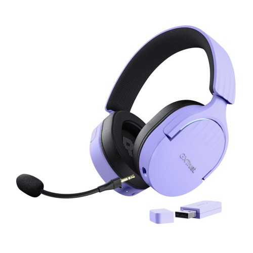 Słuchawki gamingowe Trust GXT 491P FAYZO WIRELESS Purple - 2443954