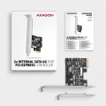 Axagon PCES-SJ2 adapter Wewnętrzny SATA - 2444240
