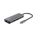 Multi-Port Adapter Trust DALYX 6-IN-1 USB-C Silver - 2444284