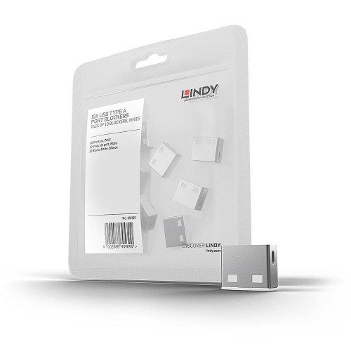 USB PORT BLOCKER 10PACK/WHITE 40464 LINDY - 2444323