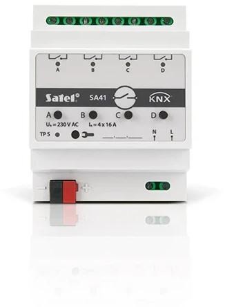 SATEL KNX 4-kanałowy aktor przełączający KNX-SA41 - 1888877