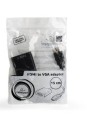 Adapter GEMBIRD A-HDMI-VGA-04 (HDMI M - D-Sub (VGA) F; 0,15m; kolor czarny) - 738352