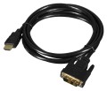 Kabel Lanberg CA-HDDV-10CC-0018-BK (HDMI M - DVI-D (18+1) M; 1,8m; kolor czarny) - 2444299
