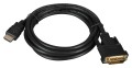 Kabel Lanberg CA-HDDV-20CU-0018-BK (HDMI M - DVI-D (24+1) M; 1,8m; kolor czarny) - 2444303