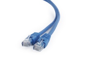 Kabel sieciowy GEMBIRD PP6U-0.5M/B (RJ45 - RJ45 ; 0,50m; UTP; kat. 6; kolor niebieski)