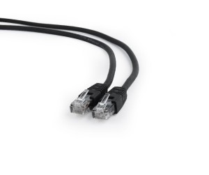 Kabel UTP GEMBIRD PP6U-0.5M/BK (RJ45 - RJ45 ; 0,50m; UTP; kat. 6; kolor czarny)