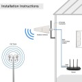 QOLTEC ANTENA 4G LTE DUAL | 14DBI | DOOKÓLNA | ZEWNĘTRZNA - 1968074