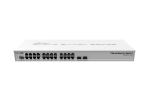 Mikrotik CRS326-24G-2S+RM łącza sieciowe Zarządzany L2 Gigabit Ethernet (10/100/1000) Szary