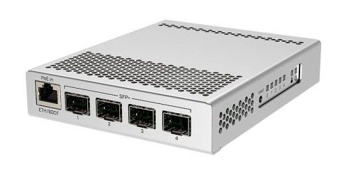 Mikrotik CRS305-1G-4S+IN łącza sieciowe Zarządzany Gigabit Ethernet (10/100/1000) Obsługa PoE Biały - 2444516