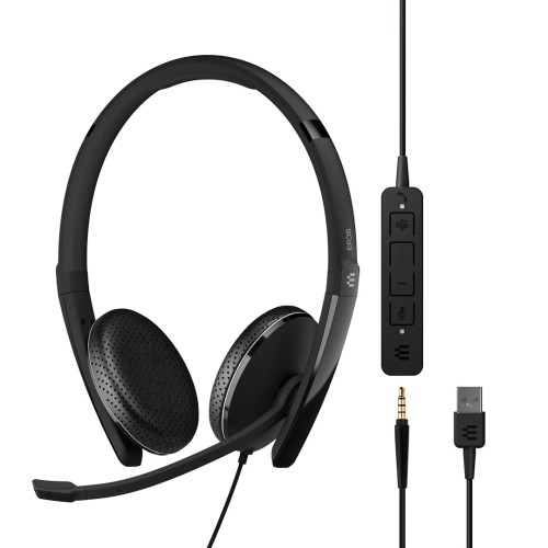 EPOS ADAPT 165T USB II Zestaw słuchawkowy Przewodowa Opaska na głowę Biuro/centrum telefoniczne USB Typu-A Czarny - 2447991