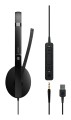 EPOS ADAPT 165T USB II Zestaw słuchawkowy Przewodowa Opaska na głowę Biuro/centrum telefoniczne USB Typu-A Czarny - 2447989