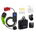 Qoltec 52478 Mobilna ładowarka do samochodu elektrycznego EV z regulacją 2w1 Typ2 | 11kW | CEE 5 PIN | Wi-fi| LCD | 3 fazy | Przenośna | Wallbox | 5m - 2429457