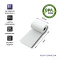 Rolka termiczna Qoltec 57x16 | 55g/m2 | 10szt. | BPA free - 1615147