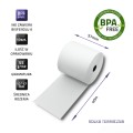 Rolka termiczna Qoltec 57x40 | 55g/m2 | 10szt. | BPA free - 1012274