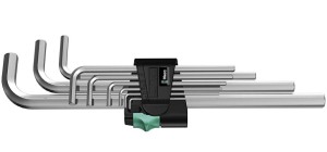 Zestaw kluczy imbusowych w kształcie litery L Metryczny, 9 szt. Wera 05021909001