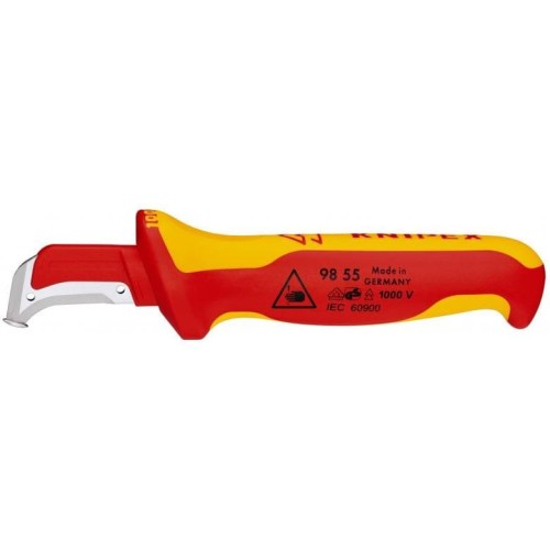 Nóż do ściągania izolacji ze stopką prowadzącą 180mm - 2432716