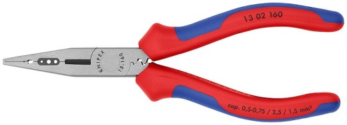 Knipex 13 02 160 szczypce wielofunkcyjne 1 przyb. Niebieski, Czerwony - 2447233
