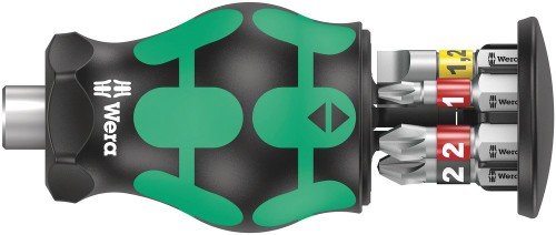 Wera Kraftform Kompakt Stubby Magazin 2 Śrubokręt z wymiennymi końcówkami Prosty śrubokręt - 2433052