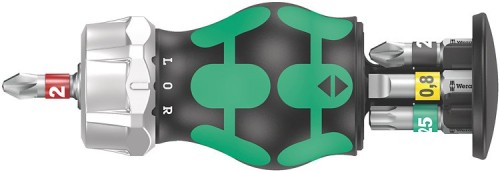 Wkrętak Kraftform Kompakt Stubby Magazyn RA 2, z 6 bitami - 2433055