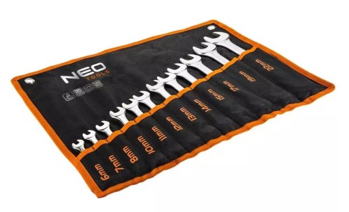 Klucze płasko-oczkowe Neo Tools 6-22 mm, zestaw 12 sztuk - 2006091