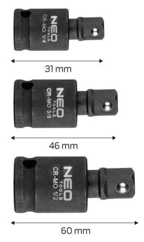 NEO tools 10-256 akcesorium do gniazd nasadowych - 2342641